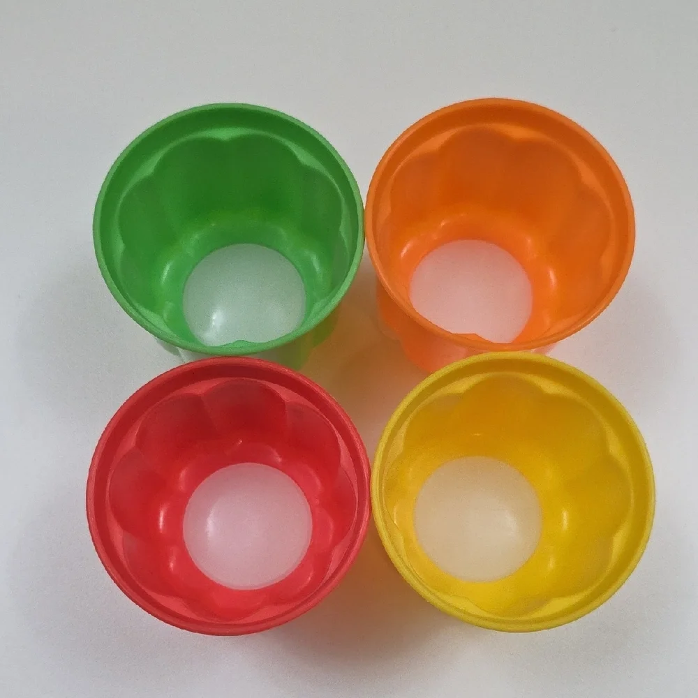 Colorful Individual Jello Mold Set - Red, Green, Yellow, Orange - Picture 3 of 5